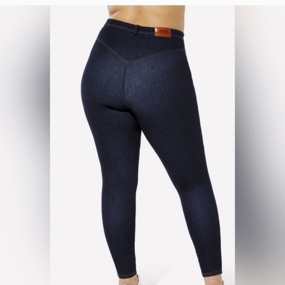 YITTY Plus Size 3x Dark Blue Women Jeggings